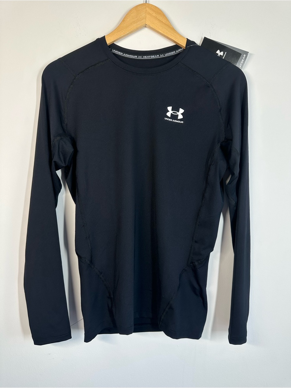 Under Armour HeatGear Long Sleeve Compression Shirt – Black, Size Large NWT